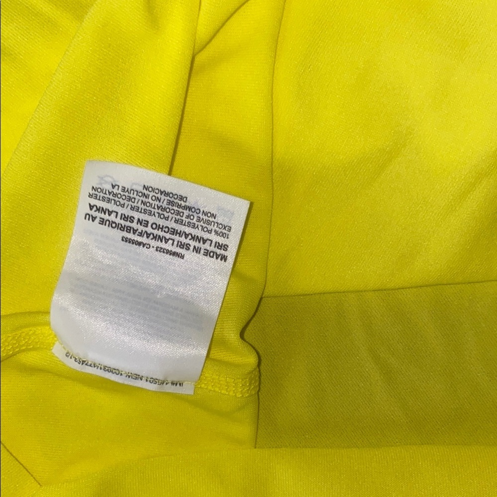 Nike Yellow Fitted Sleeveless Tank Top - Picture 7 of 7